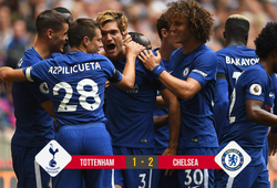 Marcos Alonso lập cú đúp giúp Chelsea đả bại Tottenham
