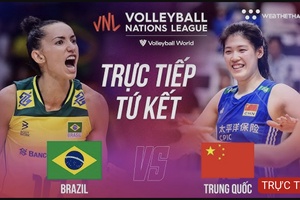 Video trực tiếp bóng chuyền VNL 2023 hôm nay 13/7: Trung Quốc vs Brazil