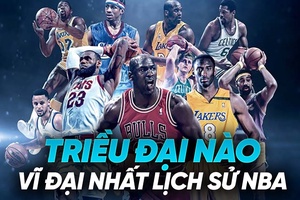 Các triều đại xuất sắc và vĩ đại nhất lịch sử NBA là đội bóng nào?