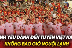 Tình yêu dành đến đội tuyển Việt Nam không bao giờ nguội lạnh