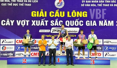 Giải cầu lông các cây vợt xuất sắc quốc gia 2024: Lê Đức Phát, Trần Thị Phương Thúy vô địch