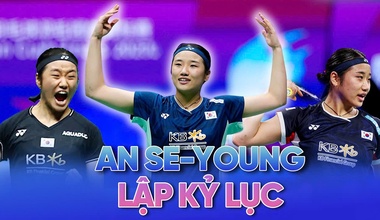 An Se-young lập kỷ lục cầu lông ở Indonesia Open