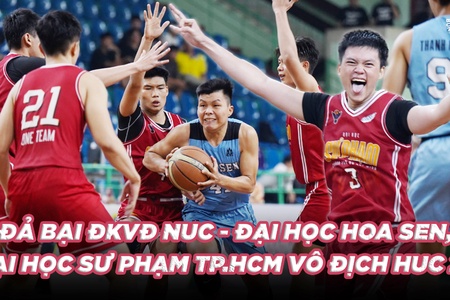 ĐKVĐ NUC 2024 gục ngã, Đại học Sư Phạm TP.Hồ Chí Minh lần đầu vô địch HUC 2024-25