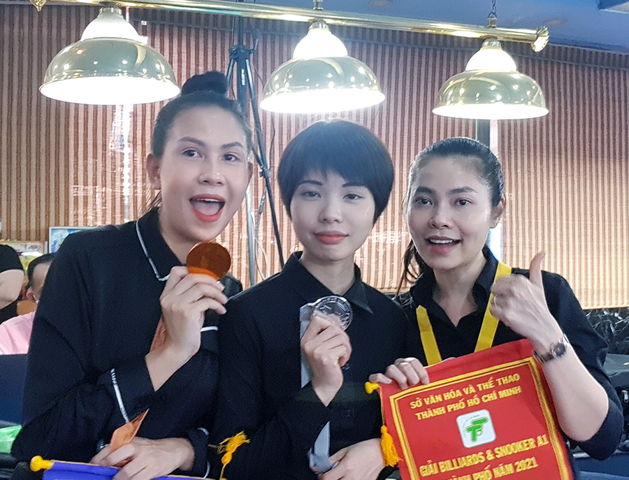 Điểm mặt những “bóng hồng” billiards dự giải carom 3 băng đầu tiên tại Việt Nam