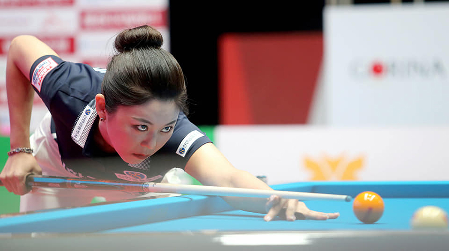 Vẻ đẹp đầy quyến rũ của Kim Ga-young tại giải PBA Team League Round 2021/2022