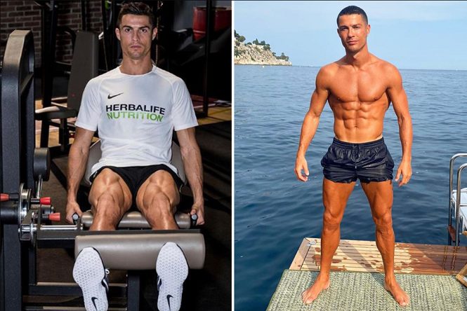 Ronaldo gây choáng váng với cơ đùi to khủng khiếp