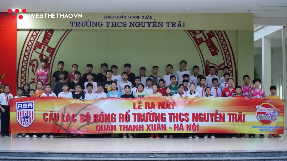 Ra mắt CLB bóng rổ ngoại khóa trường THCS Nguyễn Trãi