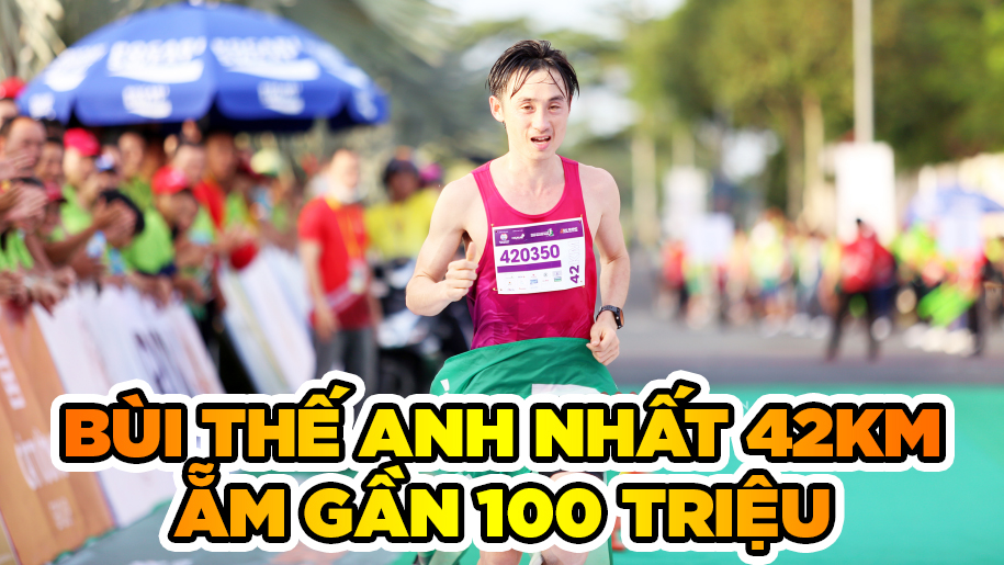 Đại úy Bùi Thế Anh ẵm gần 100 triệu đồng nhờ vô địch Mekong Delta Marathon 2020