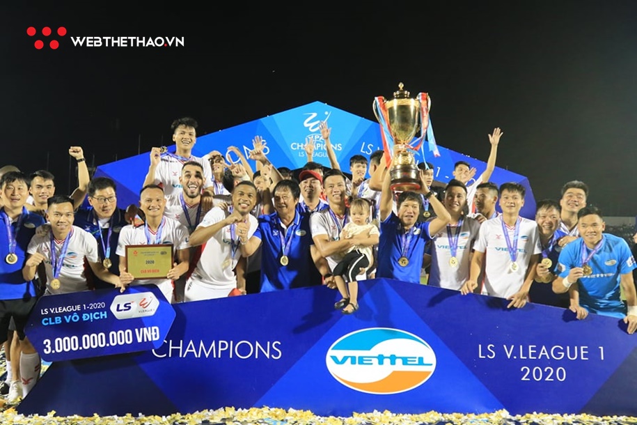 Vô địch V.League 2020 được thưởng bao nhiêu tiền?