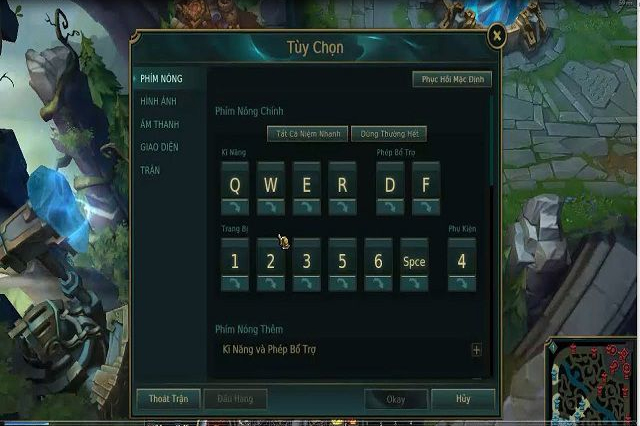 Cách dùng các lệnh trong LMHT