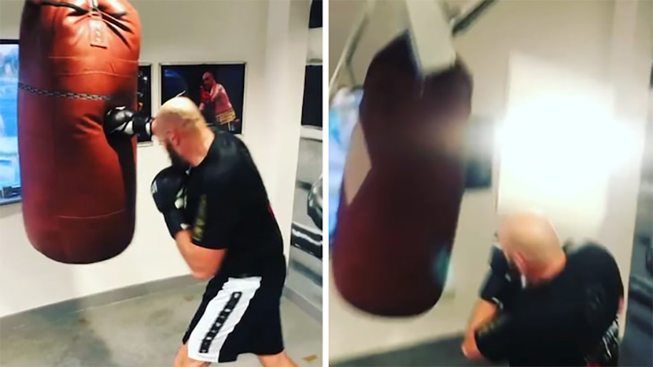 Tyson Fury dùng clip đấm bao ‘sập trần’ cảnh báo đối thủ