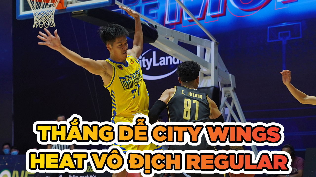 Thắng dễ City Wings, Saigon Heat chính thức vô địch Regular VBA 2020