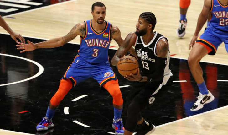 Paul George dính chấn thương, Clippers hạ OKC trong sự bất an