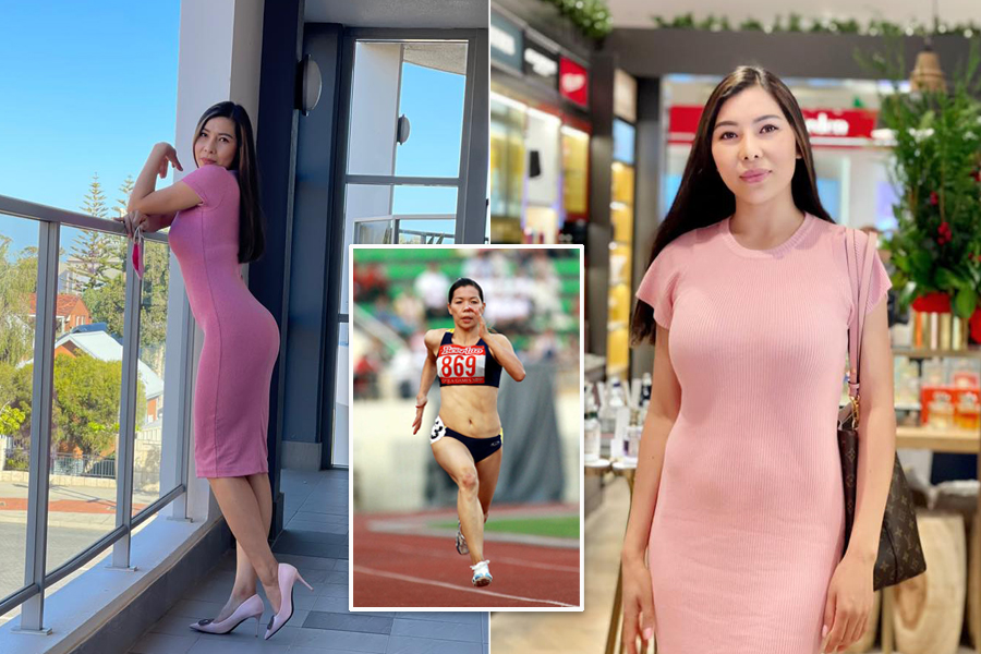 Người đẹp điền kinh Vũ Thị Hương khoe đường cong nóng bỏng “không nhận ra”