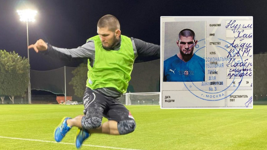 Khabib có lời mời từ đội bóng đá chuyên nghiệp Nga, sẵn sàng nghiệp "quần đùi áo số"