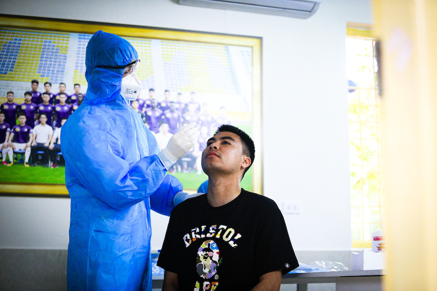HAGL, Hà Nội "test" COVID-19 sau nghỉ Tết Nguyên đán