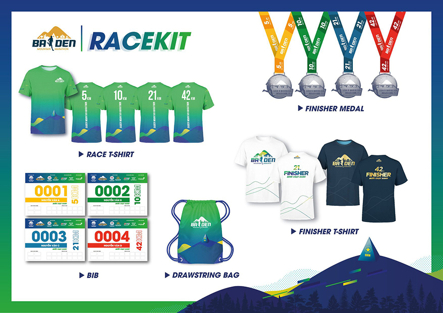 Ba Den Mountain Marathon ra mắt bộ racekit “kiểu gì cũng phải sở hữu”