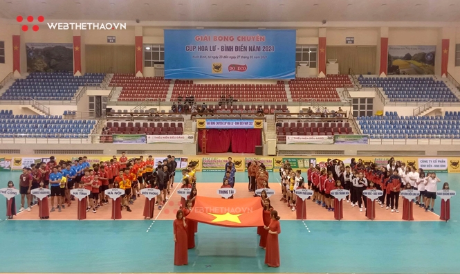 Khai mạc Cúp bóng chuyền Hoa Lư - Bình Điền: Giải đấu "mở hàng" năm 2021