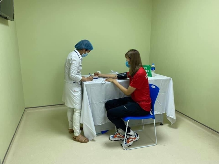 Sức khỏe VĐV ổn sau khi tiêm vaccine ngừa COVID-19