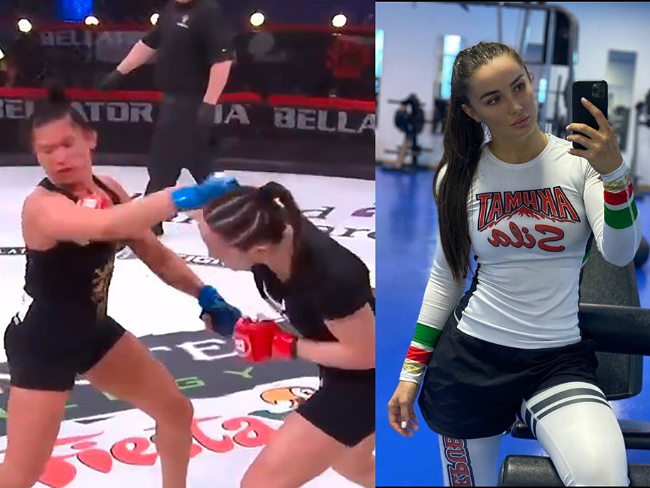 Mĩ nhân làng võ Diana Avsaragova ra mắt Bellator với cú knockout 29 giây