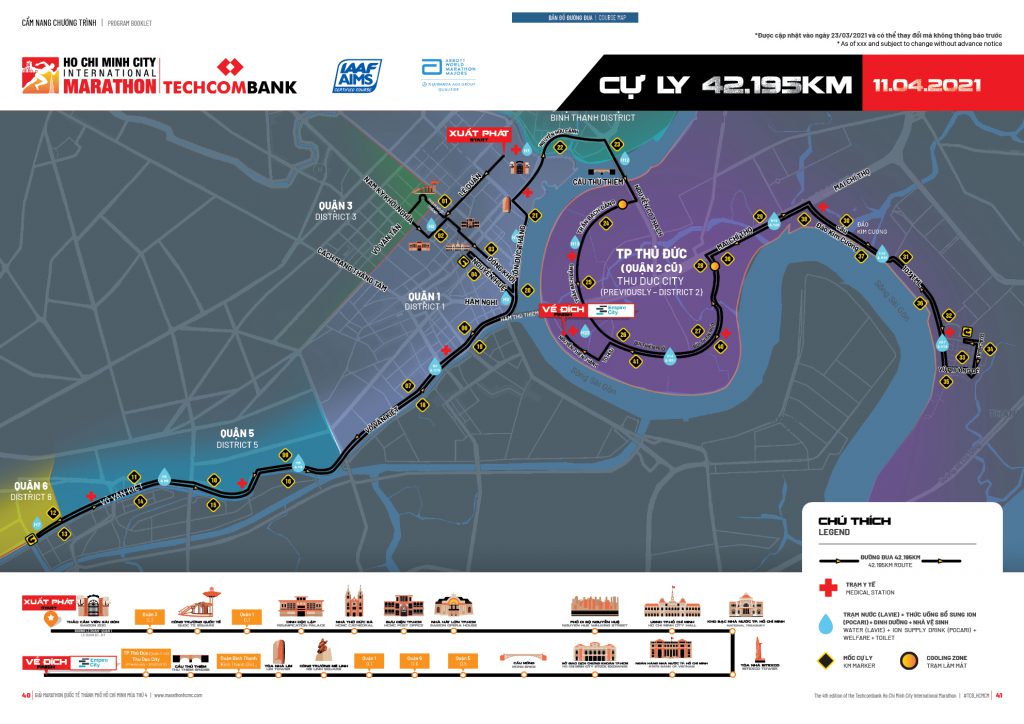 Những tuyến đường bị cấm để phục vụ Giải Marathon Quốc tế TPHCM Techcombank