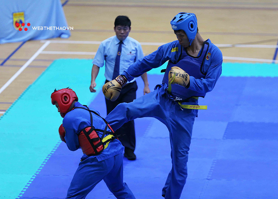 Người khổng lồ Trần Ngọc Tú giành HCV Giải VĐ các đội mạnh Vovinam toàn quốc 2021