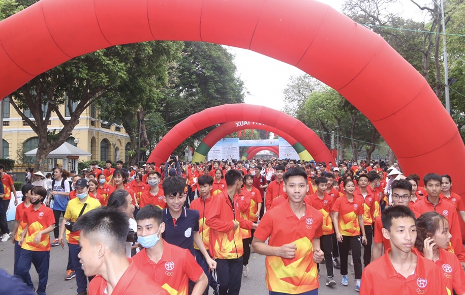Hưởng ứng SEA Games 31 cùng Ngày chạy Olympic vì sức khỏe toàn dân