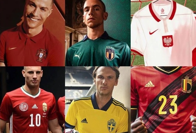 Áo đấu các đội tuyển tham dự EURO 2020 năm 2021
