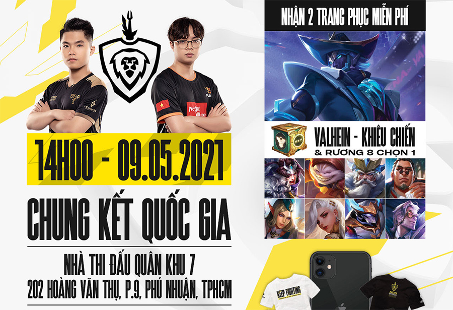 Vé chung kết Liên Quân ĐTDV Mùa Xuân 2021 có gì hot?