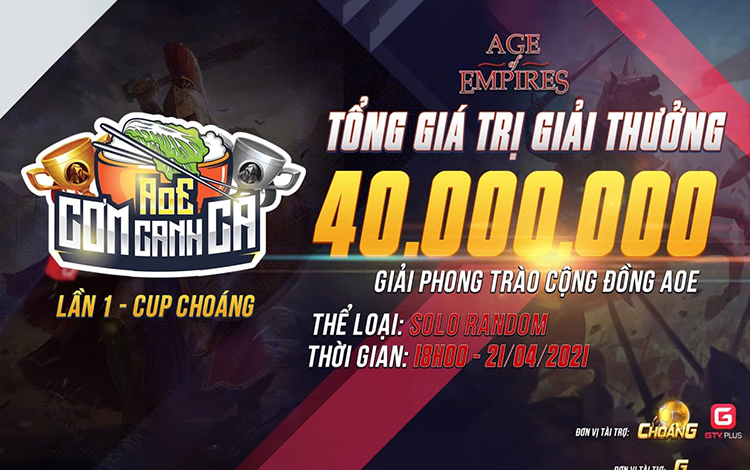 Công bố thể thức thi đấu của vòng chung kết giải AoE Cơm Canh Cà lần thứ nhất