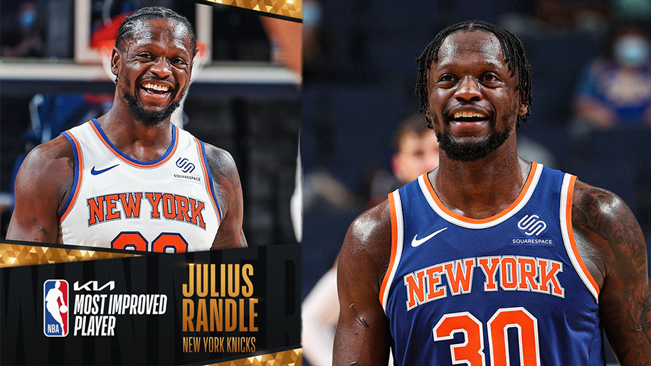 Julius Randle trở thành Most Improved Player: Danh hiệu xứng đáng cho ngôi sao New York