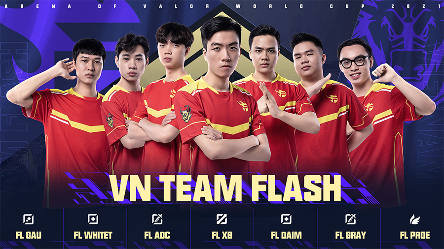 Đội hình Team Flash Liên Quân bổ sung White T trước thềm AWC 2021