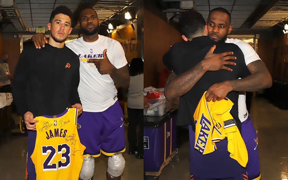 LeBron James thể hiện sự tôn trọng tuyệt đối với Devin Booker và Phoenix Suns