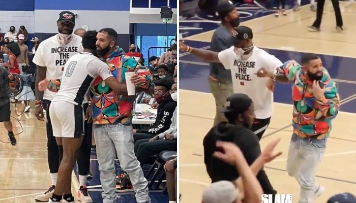 Bronny James tái xuất, ông bố LeBron rủ loạt sao tới sân cổ vũ