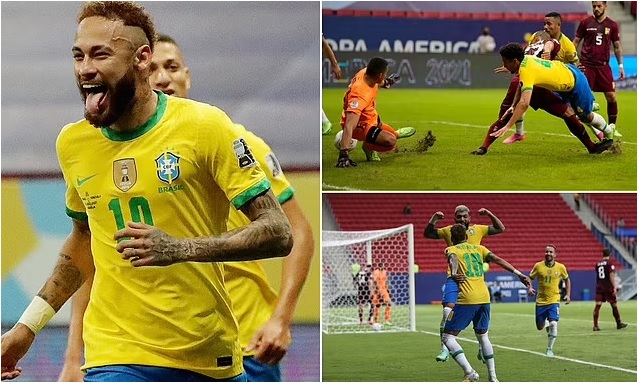 Neymar áp sát kỷ lục ghi bàn của Pele khi Brazil thắng đậm khai mạc Copa America