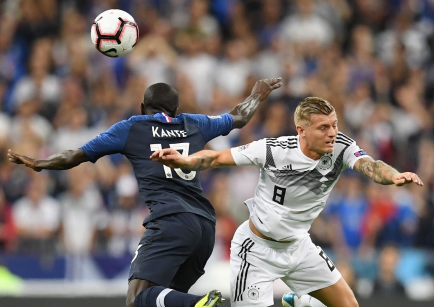 Đội hình ra sân Pháp vs Đức: Kante đối đầu Kroos