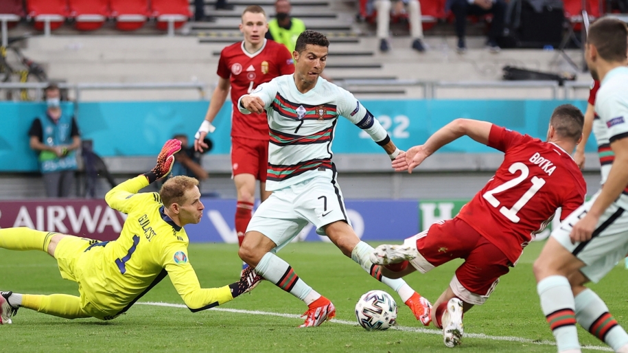 Ronaldo phá kỷ lục ghi bàn EURO bằng các bộ phận nào trên cơ thể?