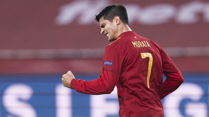 Morata phá dớp để lập cột mốc đáng nhớ cho Tây Ban Nha