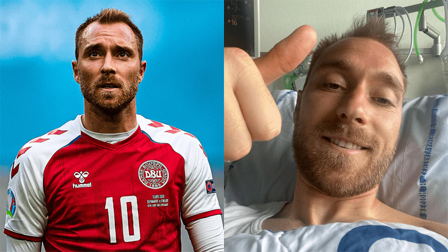 Christian Eriksen xuất viện, bất ngờ thăm các đồng đội trước lượt trận cuối