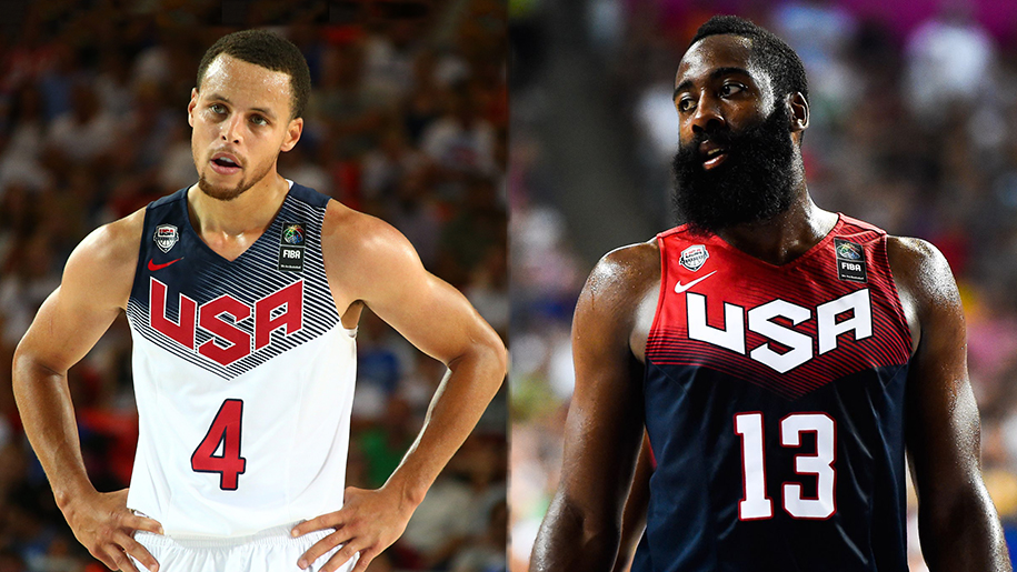 James Harden và Stephen Curry “ngược lối” trên đường đến tuyển Mỹ tại Olympic