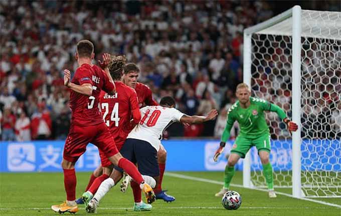 Trọng tài V.League phân tích quả phạt đền của Raheem Sterling