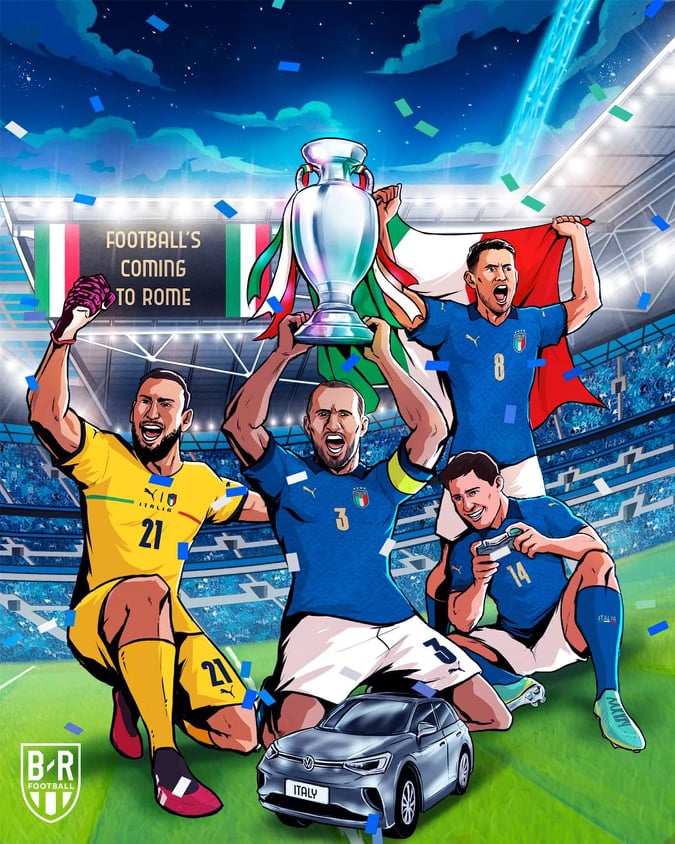 Ảnh chế EURO 2021: Chức vô địch trở về… Rome
