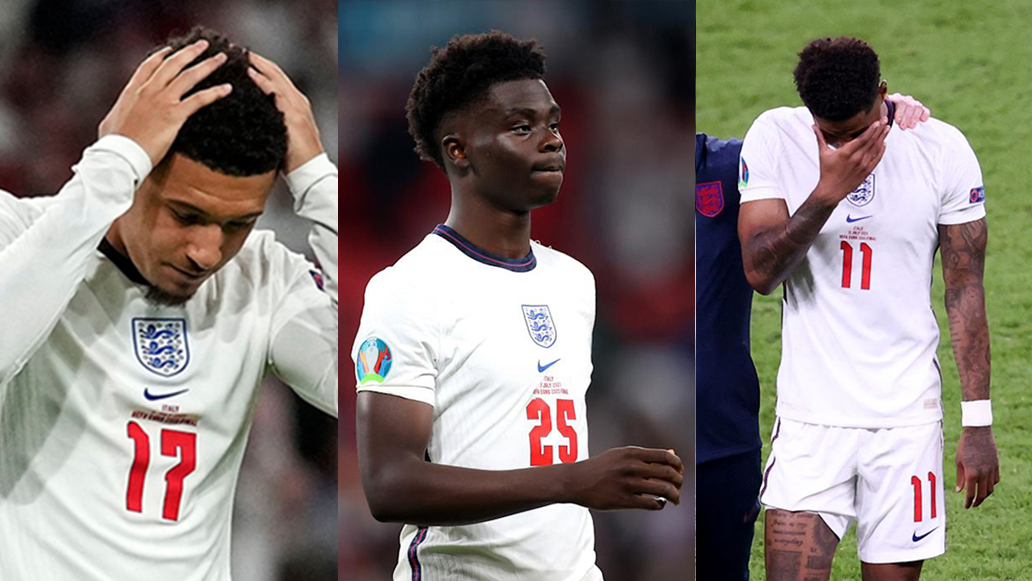 Saka, Rashford và Sancho bị CĐV Anh phân biệt chủng tộc