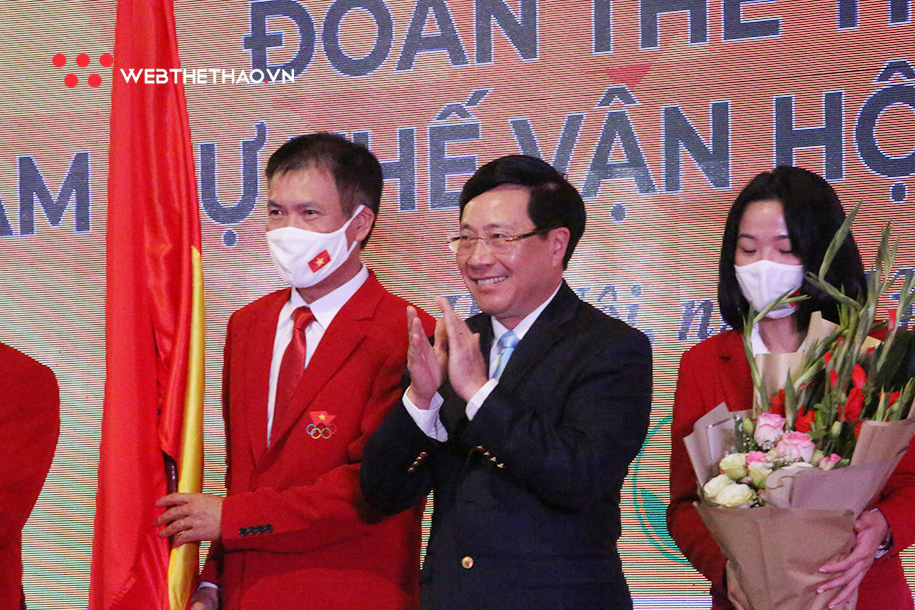 Chùm ảnh Lễ xuất quân Đoàn Thể thao Việt Nam dự Olympic Tokyo 2020