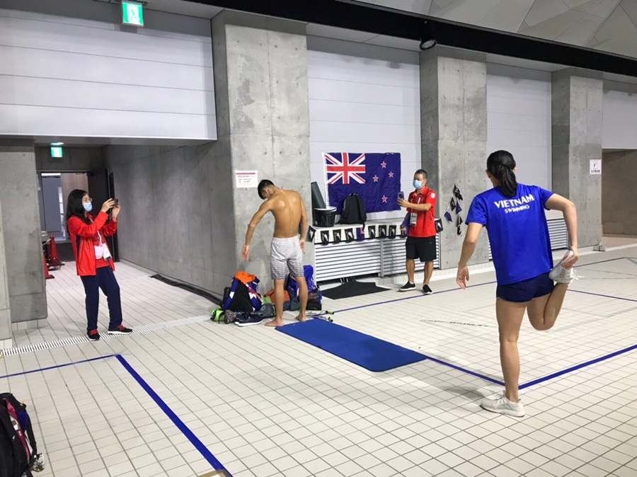 Ánh Viên tập buổi chính thức đầu tiên cho Olympic 2021