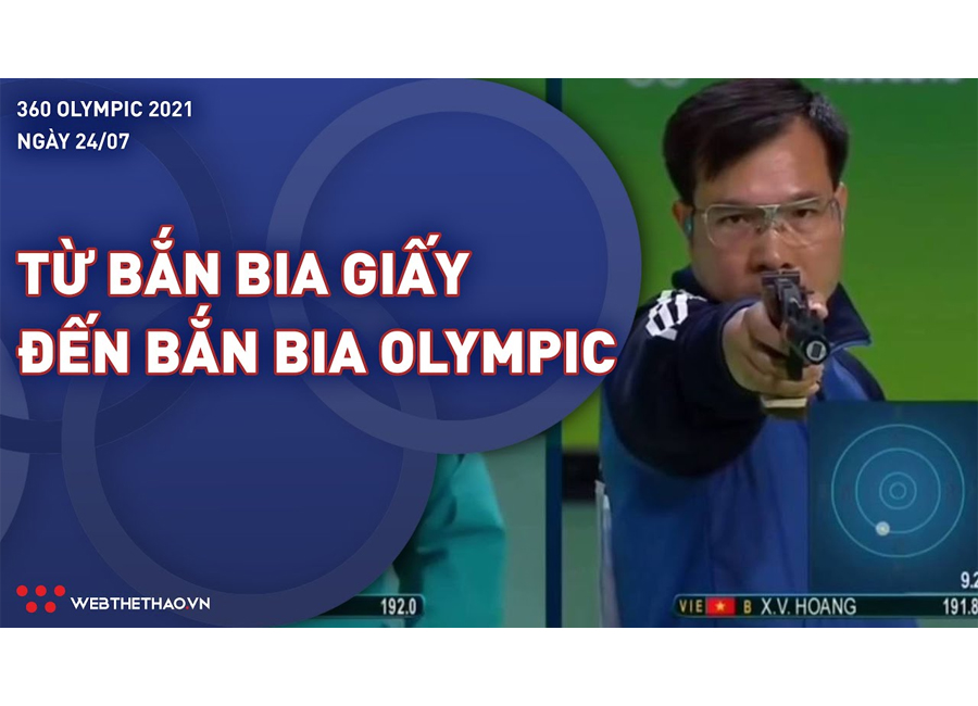 Từ nghịch cảnh tập bia giấy đến bắn bia điện tử Olympic của xạ thủ Hoàng Xuân Vinh