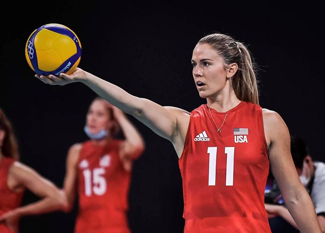 Tiếp tục vượt qua Brazil, bóng chuyền nữ Mỹ giành HCV Olympic Tokyo 2021
