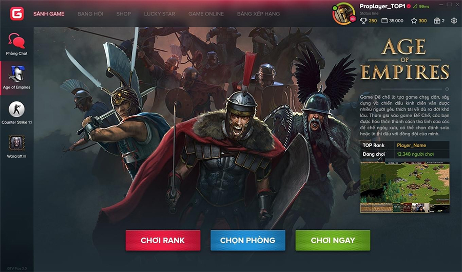 AoE 20 sau 20 năm tồn tại và bước đột phá đến từ Gametv Plus 1.0 Ranking AoE 20 sau 20 năm tồn tại và bước đột phá đến từ Gametv Plus 1.0 Ranking