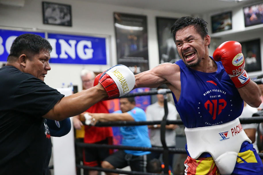 Manny Pacquiao tuổi 42: Sparring 31 hiệp, 2 lần đánh ngã bạn tập