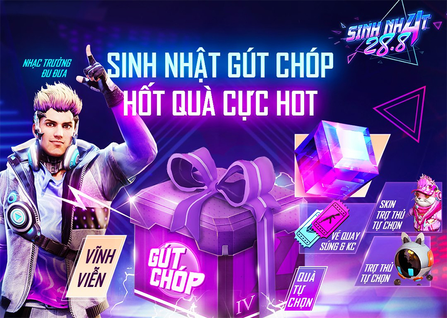 Free Fire: Chuỗi sự kiện sinh nhật 4 tuổi FF có gì đáng chú ý?
